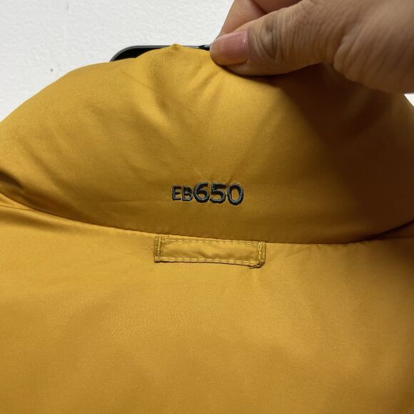 Eddie Bauer Men's Size XXL Yellow Puffer MVest Down Classic Sys Dkhoney - Picture 9 of 14